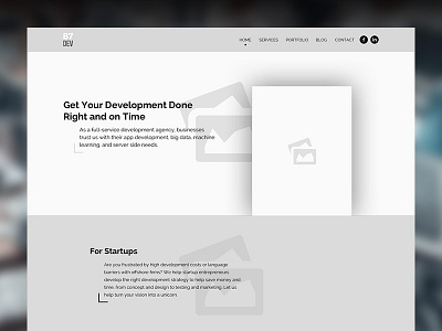 B7Dev Website - UX design developer graphic motion site ui ux web website