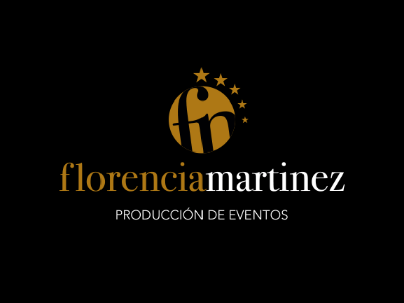Florencia Martinez Producción de eventos animation brand branding design graphic icon illustration logo motion typography vector