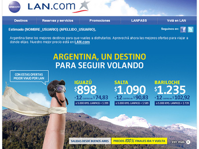 Aerolineas LAN - Mailing