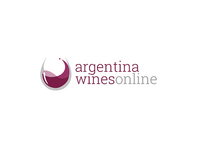 Argentina Wines Online brandidentity branding design flat graphic icon illustration lettering logo logo a day minimal type typography vector