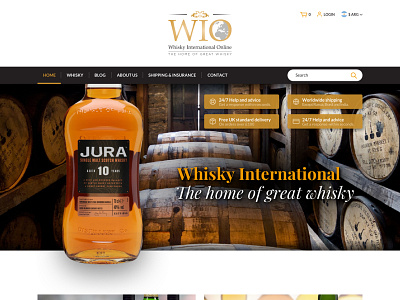 Whisky International Online - UX/UI design developer graphic responsive responsive design responsive web design responsive website responsive website design site ui ui design uidesign ux ux ui ux design uxdesign uxui web website