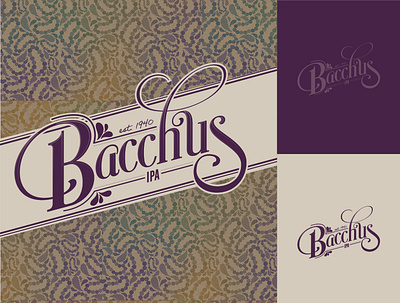 Bacchus Beer Logo beer branding illustrator logo mardigras packaging