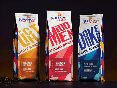 Zalig & Zacht Packaging branding coffee packaging dutchdesign packaging thenetherlands