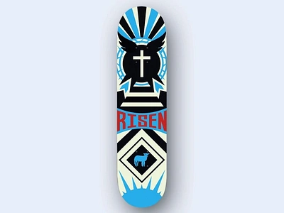 Risen graphicdesign russian constructivism skateboard design