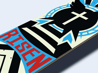 Risen graphicdesign russian constructivism skateboard design