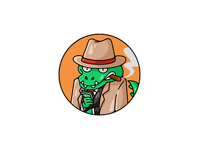 Crocodeal 💵 cartoon character funny illustration logo mascot