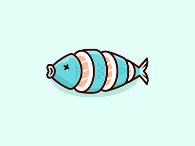 SuSea 🍣 culture designer fish food fresh funny graphic illustration japanese logo sushi traditional vector