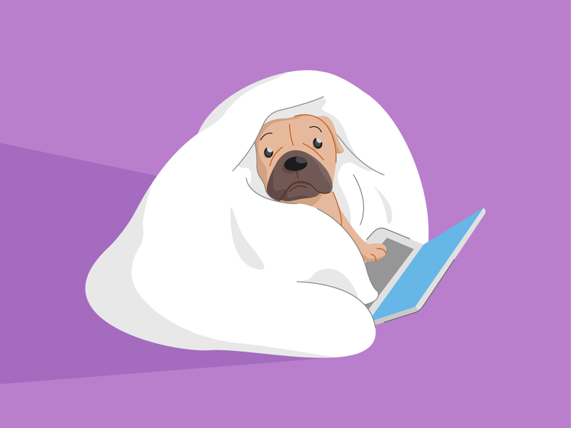 Current mood 💻 mood hobby illustrator illustrationdaily dailyvector vectorart dogillustration petsillustration illustrationvector illustration