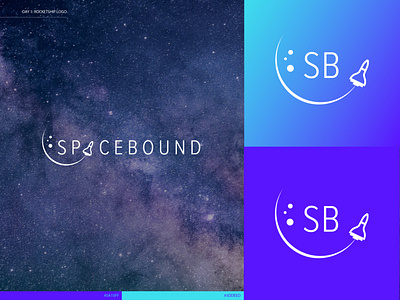 Day 1: Rocketship Logo branding design icon illustrator logo minimal vector