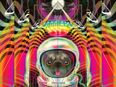 Battlepug Comic Book Cover adobe comic book illustraion psychedelic psychedelic art sci fi sci fi art space spaceart