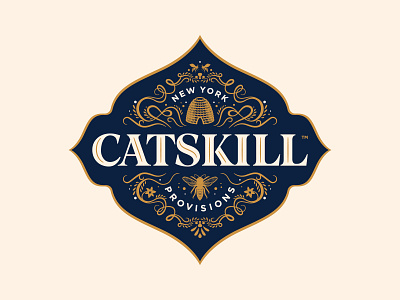 Catskill Provisions Logo & Packaging adobe illustrator badge design branding design label design logo packaging
