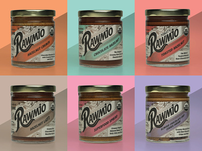 Rawmio Logo and Packaging adobe illustrator branding design label design logo packaging vector