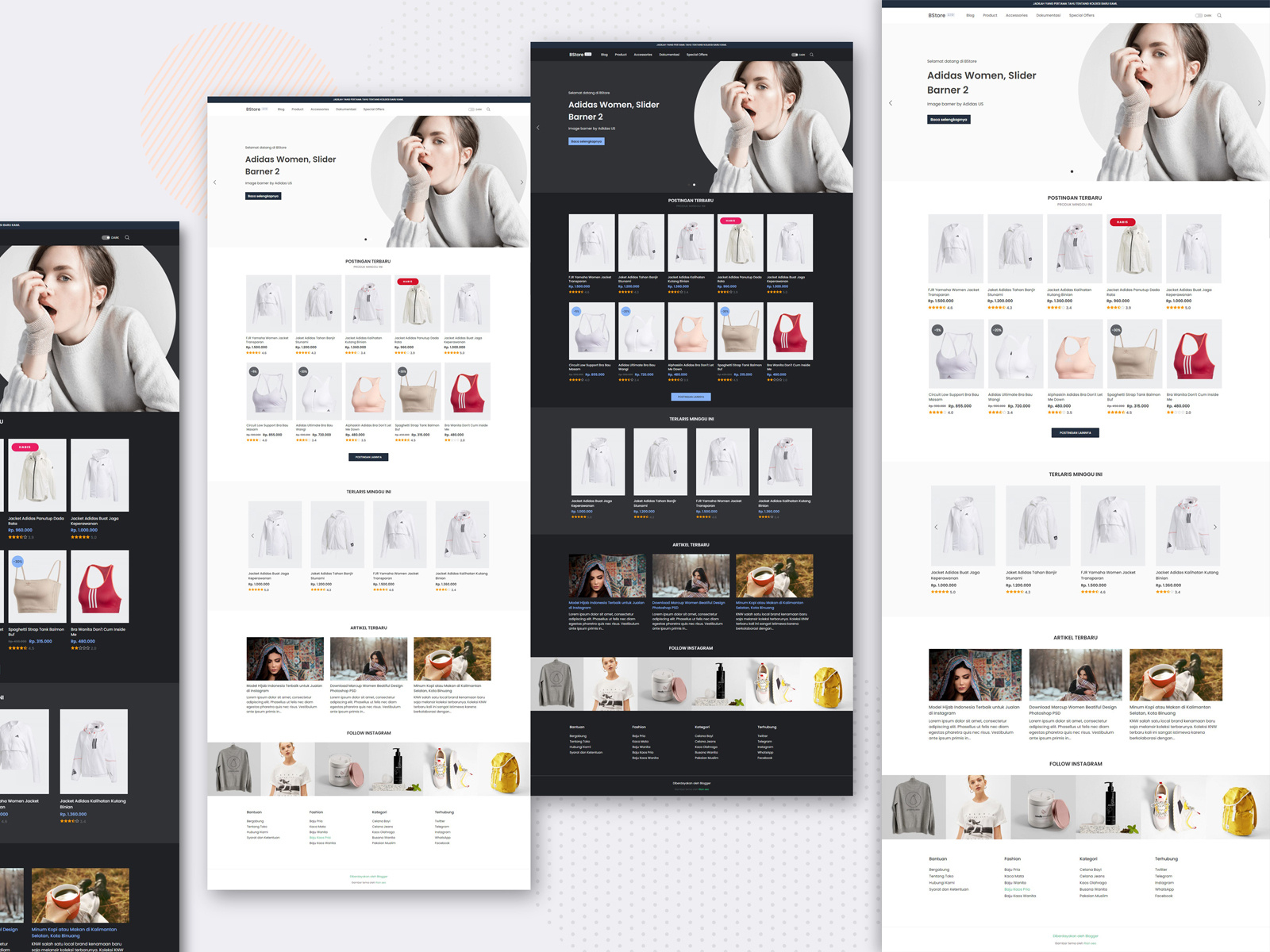 Website Design UI & UX with Blogger Template by Temabanua on Dribbble