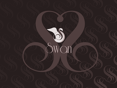 swan logo + pattern design affinitydesigner brand brand identity brand identity design branding branding design design logo pattern pattern art pattern design typography