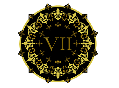VII roman numeral logo for VII baroque baroque art facebook page facebook profile greak logo mark