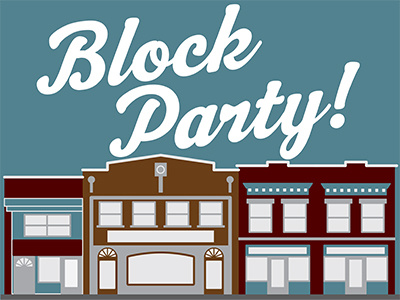 Downtown block party dribbble