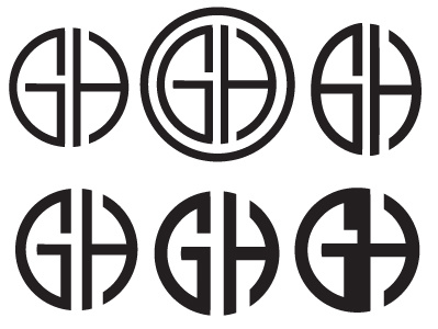 Grad House variations grad house illustrator logo university vector