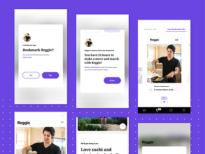 Hinge App Redesign clean dating app hinge app mobile product design prototype redesign social ui visual design