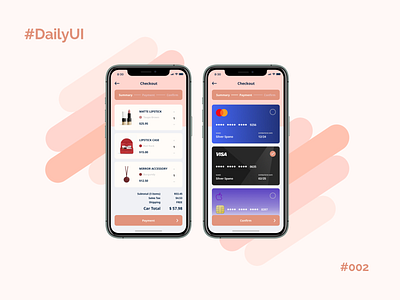 Daily UI #002 - Credit Card Checkout clean credit card checkout dailyui product design ui ux visual design wallet