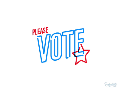 Please Vote aftereffects animation illustration typography vote vote2020
