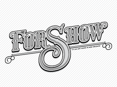 For Show lettering vector