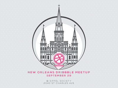 NOLA Dribbble Meetup illustration meetup vector