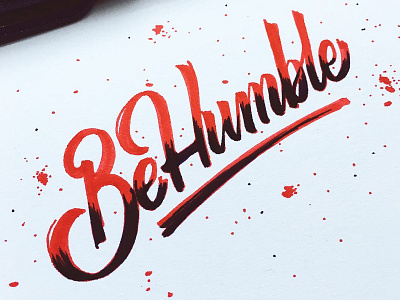 HUMBLE. handlettering lettering