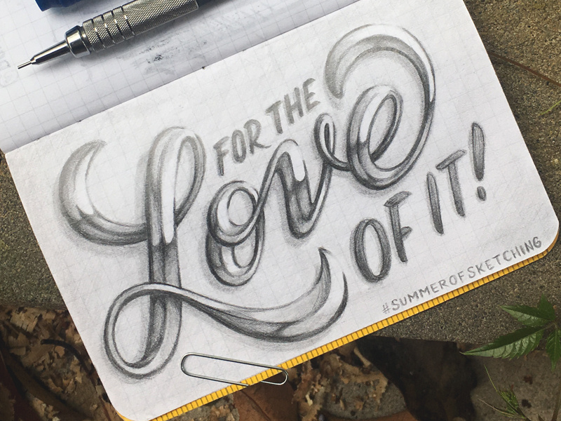 Summer of Sketching Week 2 Prompt: Why? summerofsketching handlettering lettering