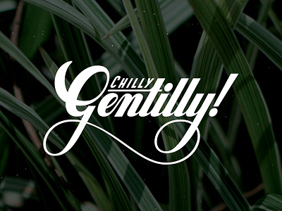 Gentilly lettering vector