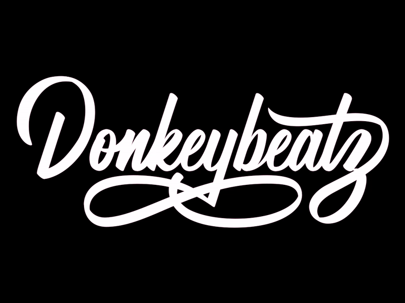 Donkeybeatz Logo Animation (2018) handlettering lettering motion graphics after effects animation