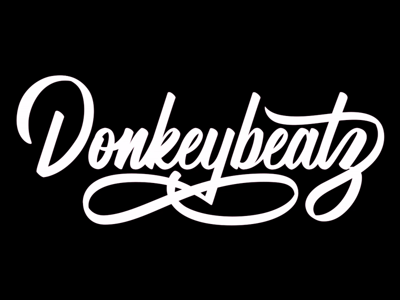 Donkeybeatz Logo Animation (2018) after effects animation handlettering lettering motion graphics