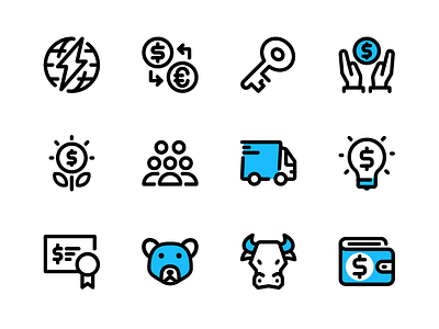 Finance & Business business design duotone finance humble icon iconography illustration marketing outline