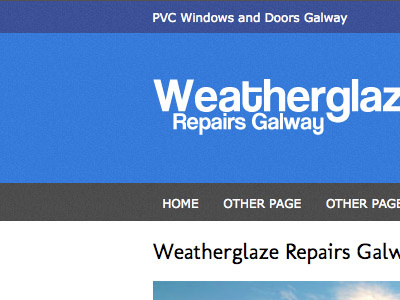Weatherglaze Galway clean simple typekit