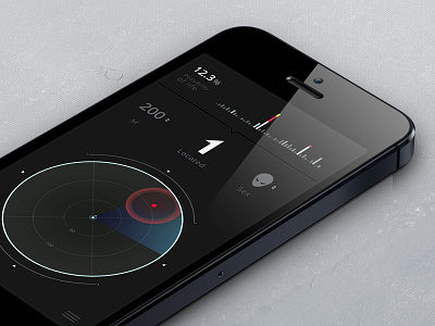 closeup of this app iphone5 map radar