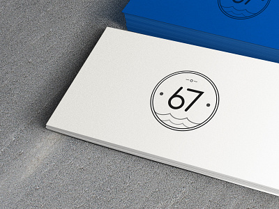 Hotel 67 branding business card logo printing