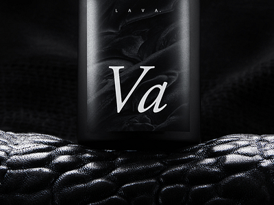 The element of Va bottle branding dark logo