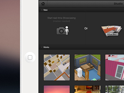 gallery 3d ipad modelling ui