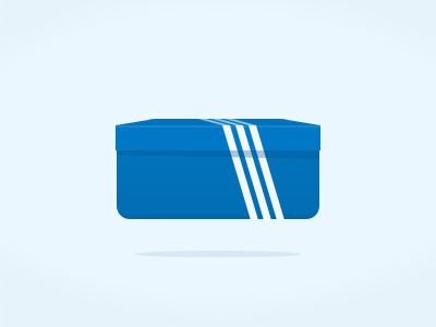 Adidas box adidas flat icon