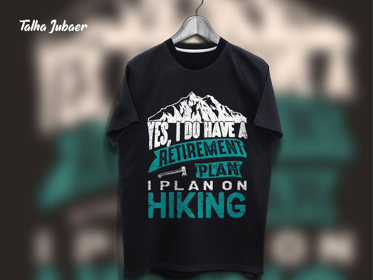 hiking t shirt design