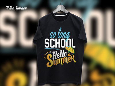 School Summer T-shirt Design 003 design illustration shirt mockup shirtdesign tshirt tshirt art tshirt design tshirtdesign tshirts typography vector