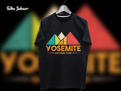 Yosemite National Park T Shirt Design design illustration shirt mockup shirtdesign tshirt tshirt art tshirt design tshirtdesign tshirts typography vector