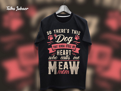 Meaw Mom T-Shirt Design