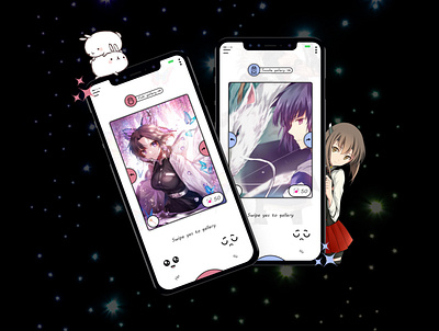 Anime backgrounds app design illustration mobile mobile app mobile app design mobile ui ui ux