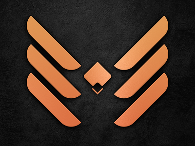 PRIMER branding commissioned design game logo metalic minimal phoenix streamer