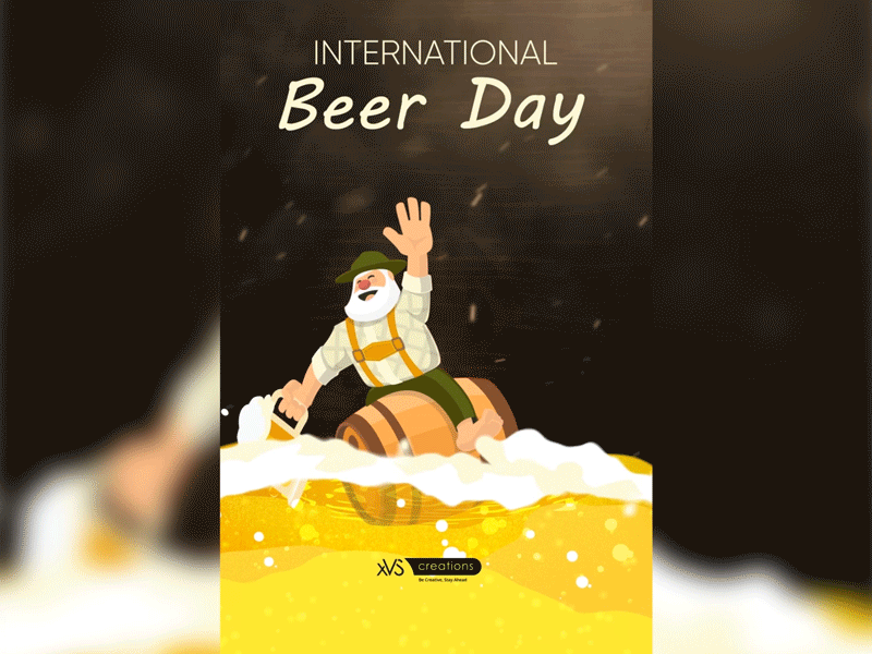 Beer day after effects animation animation animation 2d beer day branding concept custom animation gif logo vector