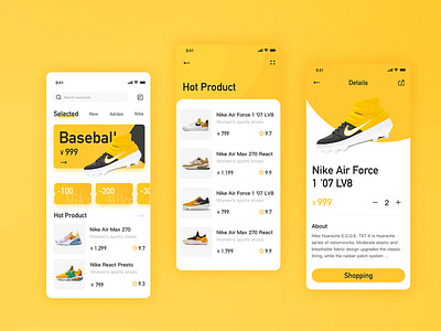 Nike App two color design