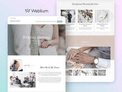 Wedding planner template template design templates webdesign website builder website template