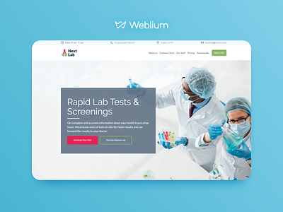 Medical laboratory template template design templates webdesign website builder website template