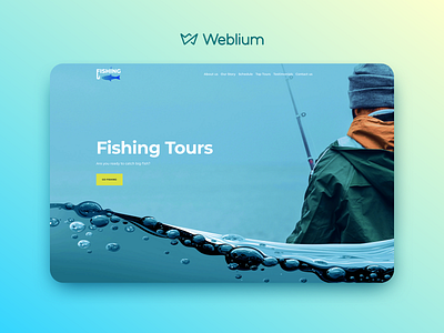 Fishing website template