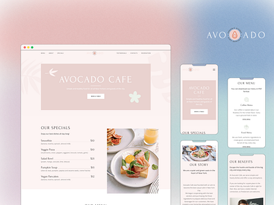 Cafe Website Template design template design templates webdesign weblium website builder website concept website template